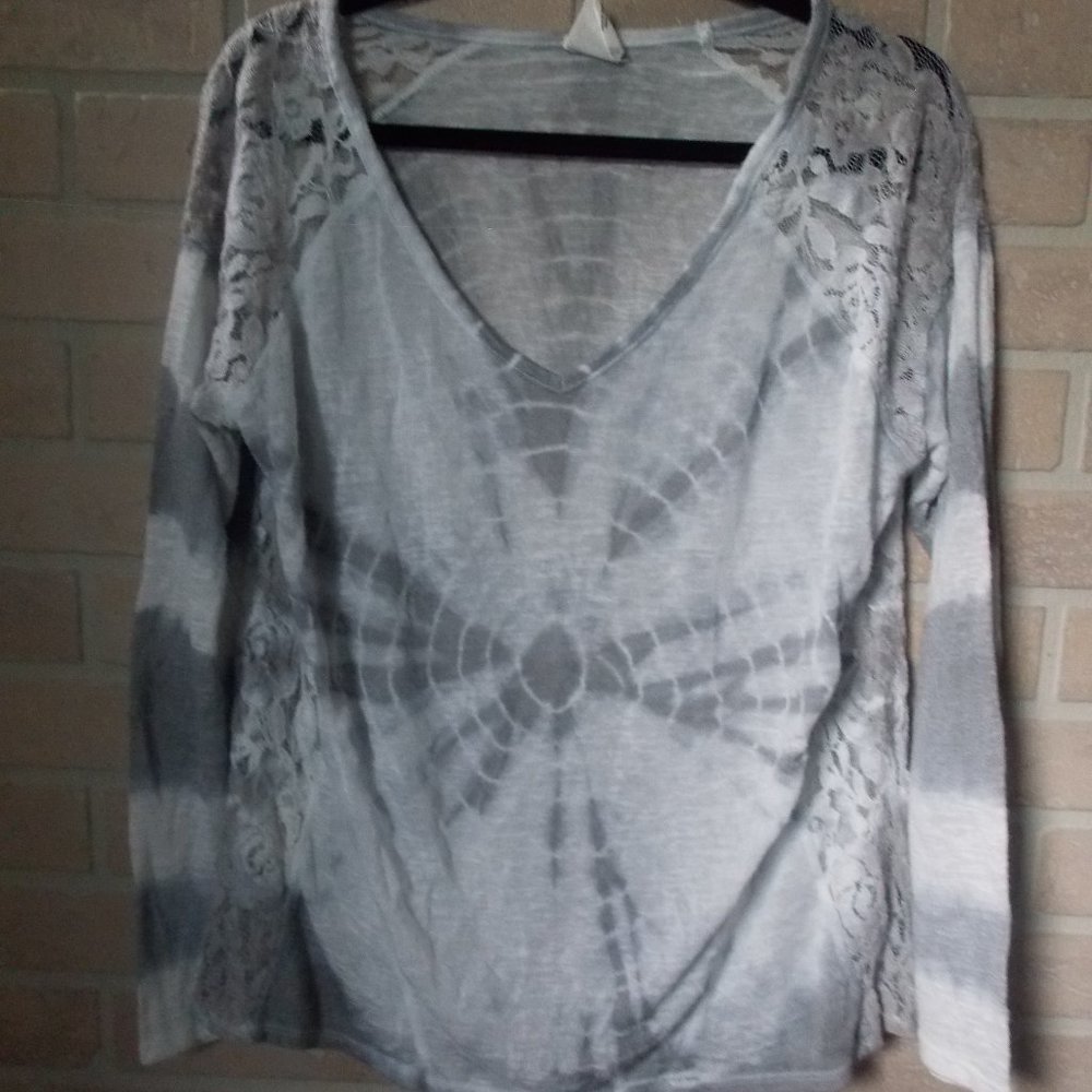 Y2K  Streetwear Tokyo Darling Women's Medium Tie-Dye With Lace Top